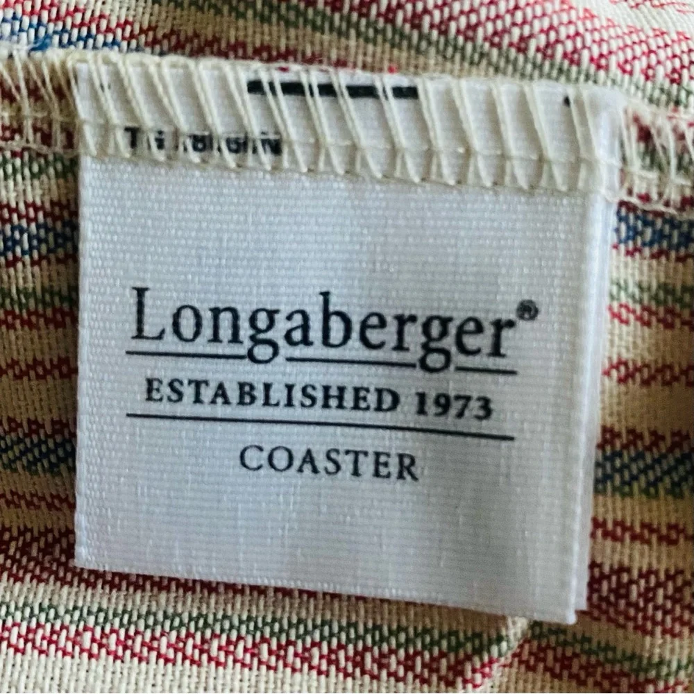 Longaberger Stripe Liner for Coaster Basket